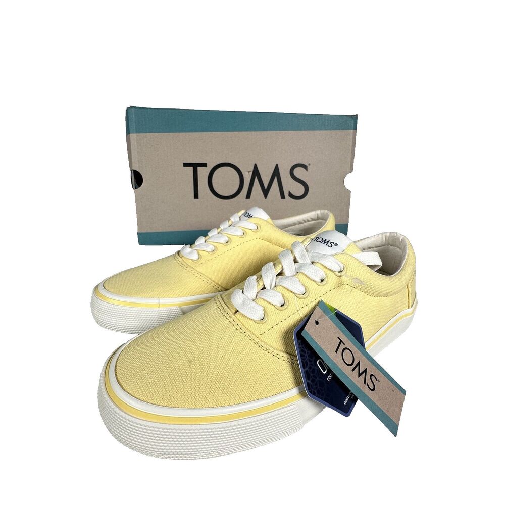 TOMS Alpargata Fenix Lace Women’s 6.5 Banana Yellow Shoes 10017861-700 New